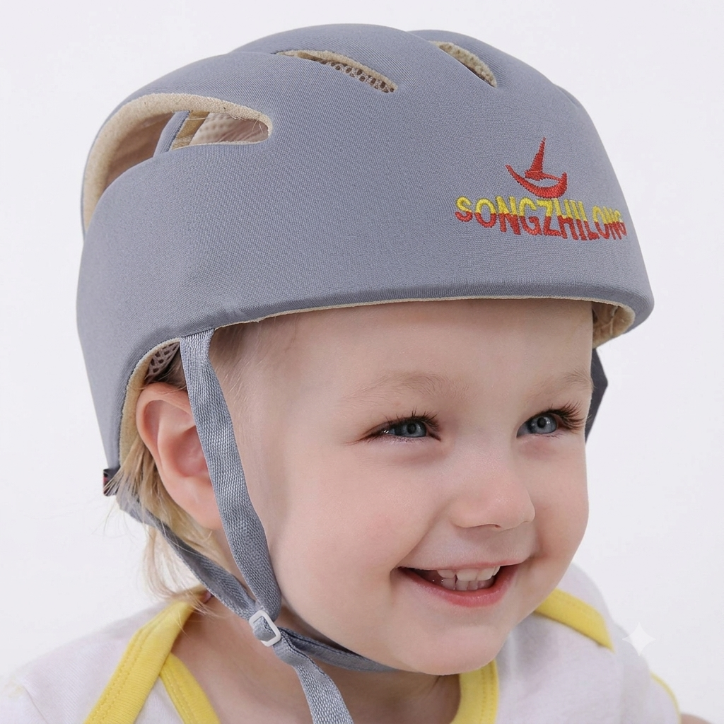 Songzhilong- Casco de seguridad para bebés, gris