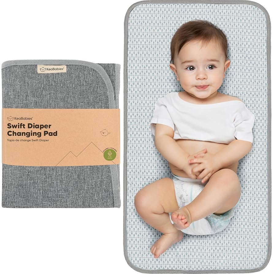 Cambiador portátil KeaBabies - Cambiador plegable impermeable para bebés
