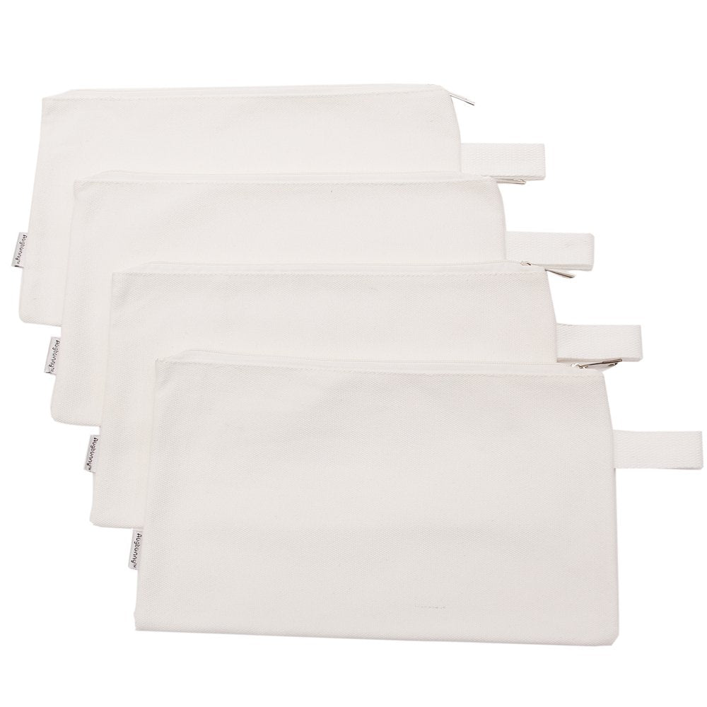 Estuches con cierre para organización de herramientas de Augbunny, 100 % algodón, 16 onzas, ultrarresistentes