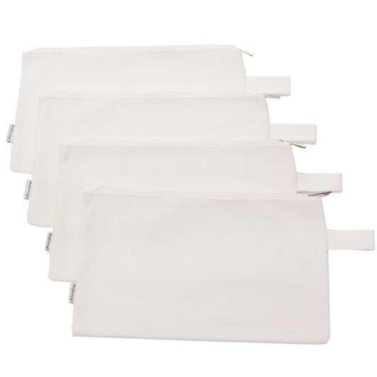 Estuches con cierre para organización de herramientas de Augbunny, 100 % algodón, 16 onzas, ultrarresistentes