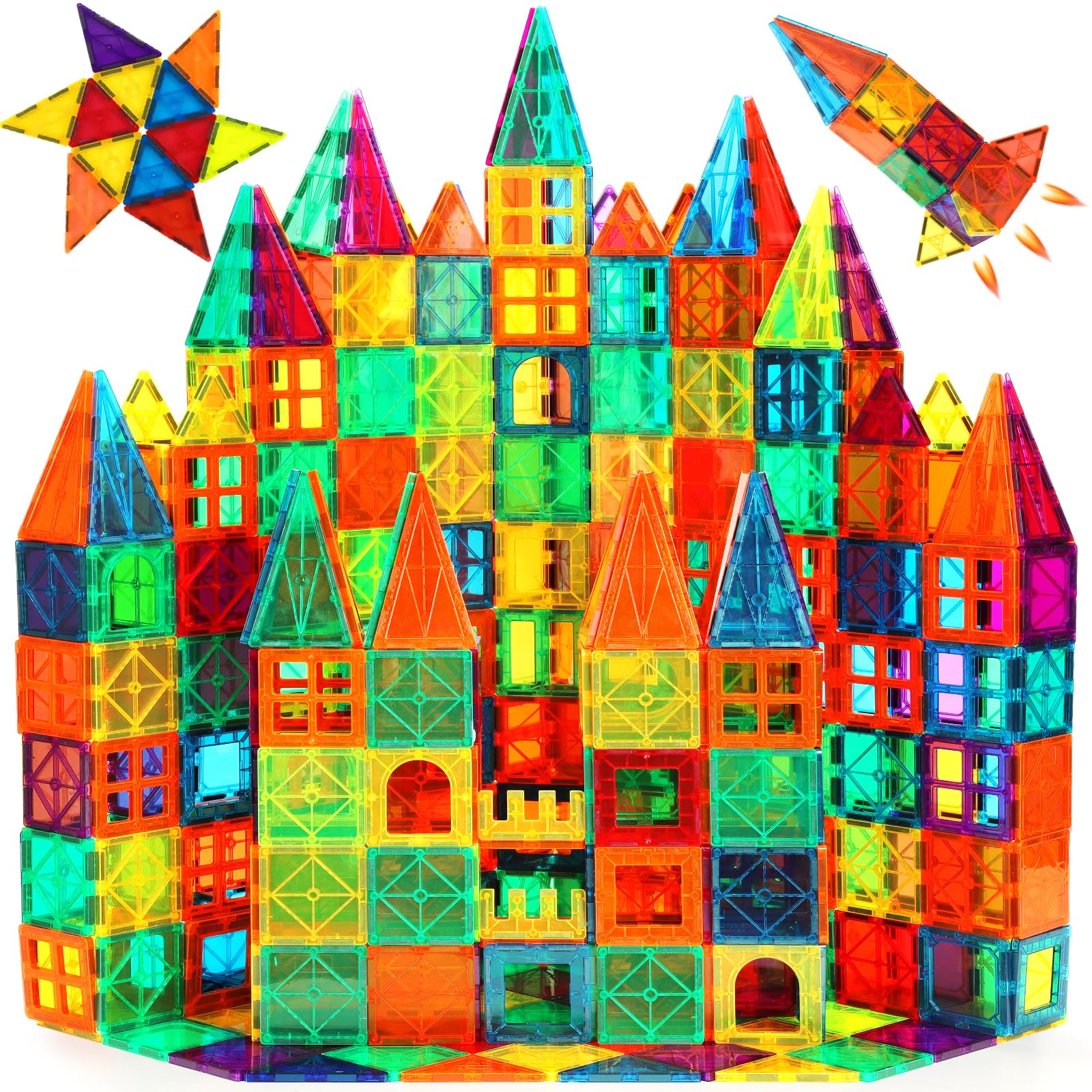 FNJO - Juego de construcción de 110 piezas con imanes