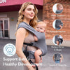Topmeta portabebés portátil, correas de hombro anchas extensibles con soporte ergonómico