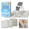 Tapetes desechables Graco Baby Splat, 3 diseños sutiles, paquete de 30 (10 de cada uno), 47" x 40"