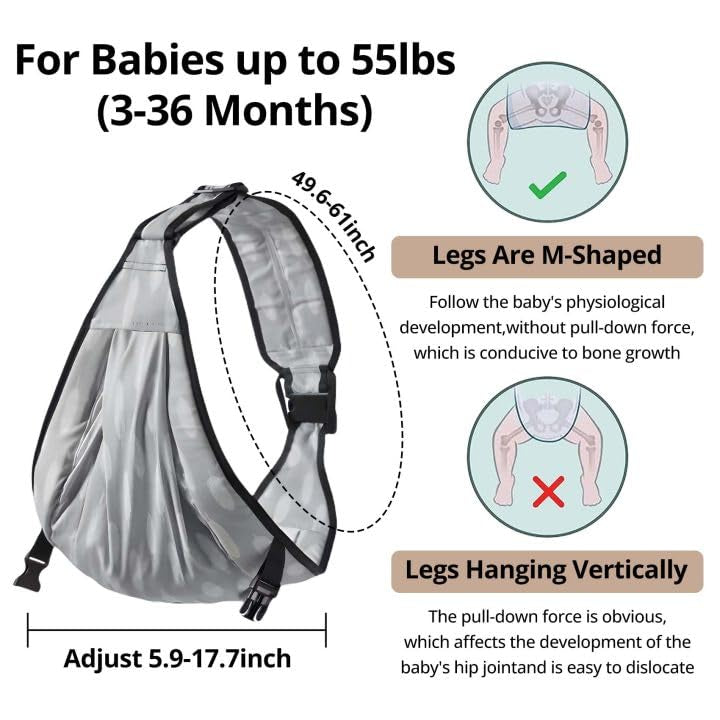 Portabebés tipo fular para recién nacidos y niños pequeños, 0-36 meses
