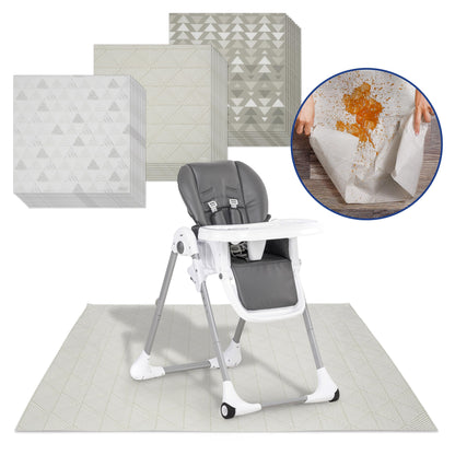 Tapetes desechables Graco Baby Splat, 3 diseños sutiles, paquete de 30 (10 de cada uno), 47" x 40"