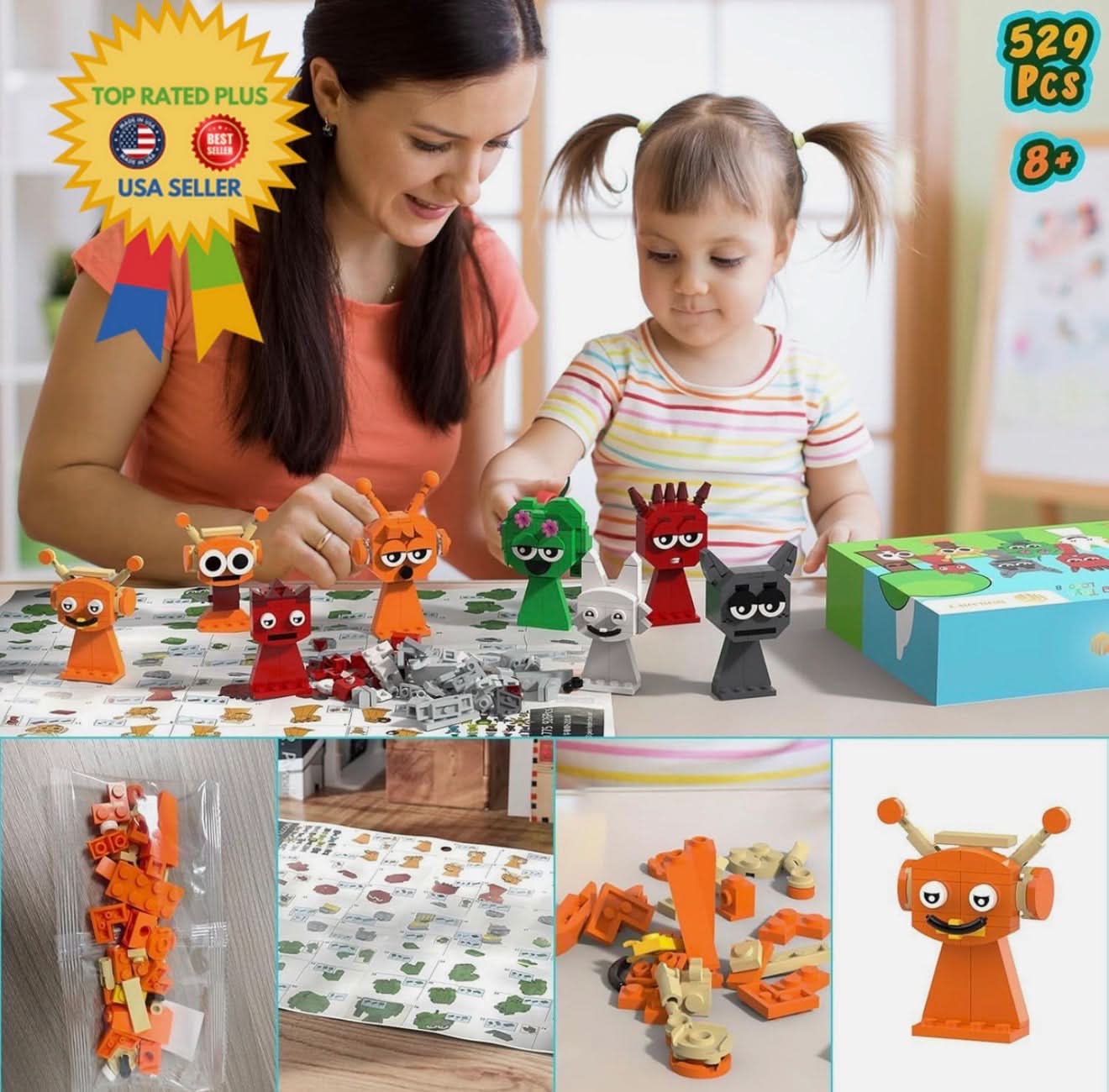 Bloques de juego musical Sprunki compatibles con Lego