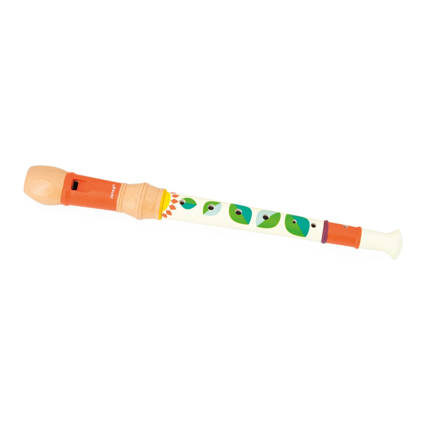 Janod - Juego de música Gioia con pandereta, grabadora, maracas y xilófono - 15 pulgadas de largo