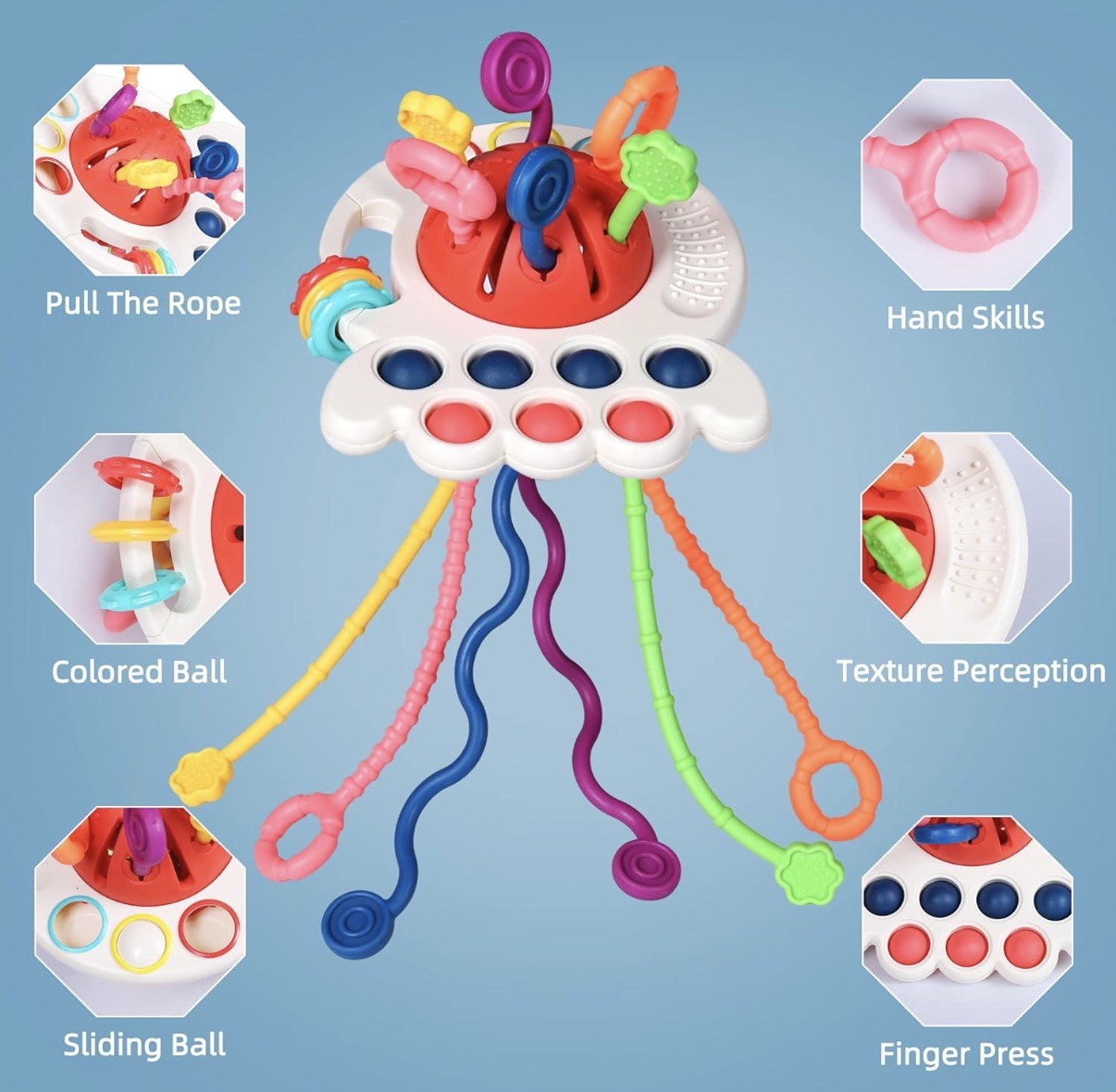 Montessori Silicone Travel Sensory Toy