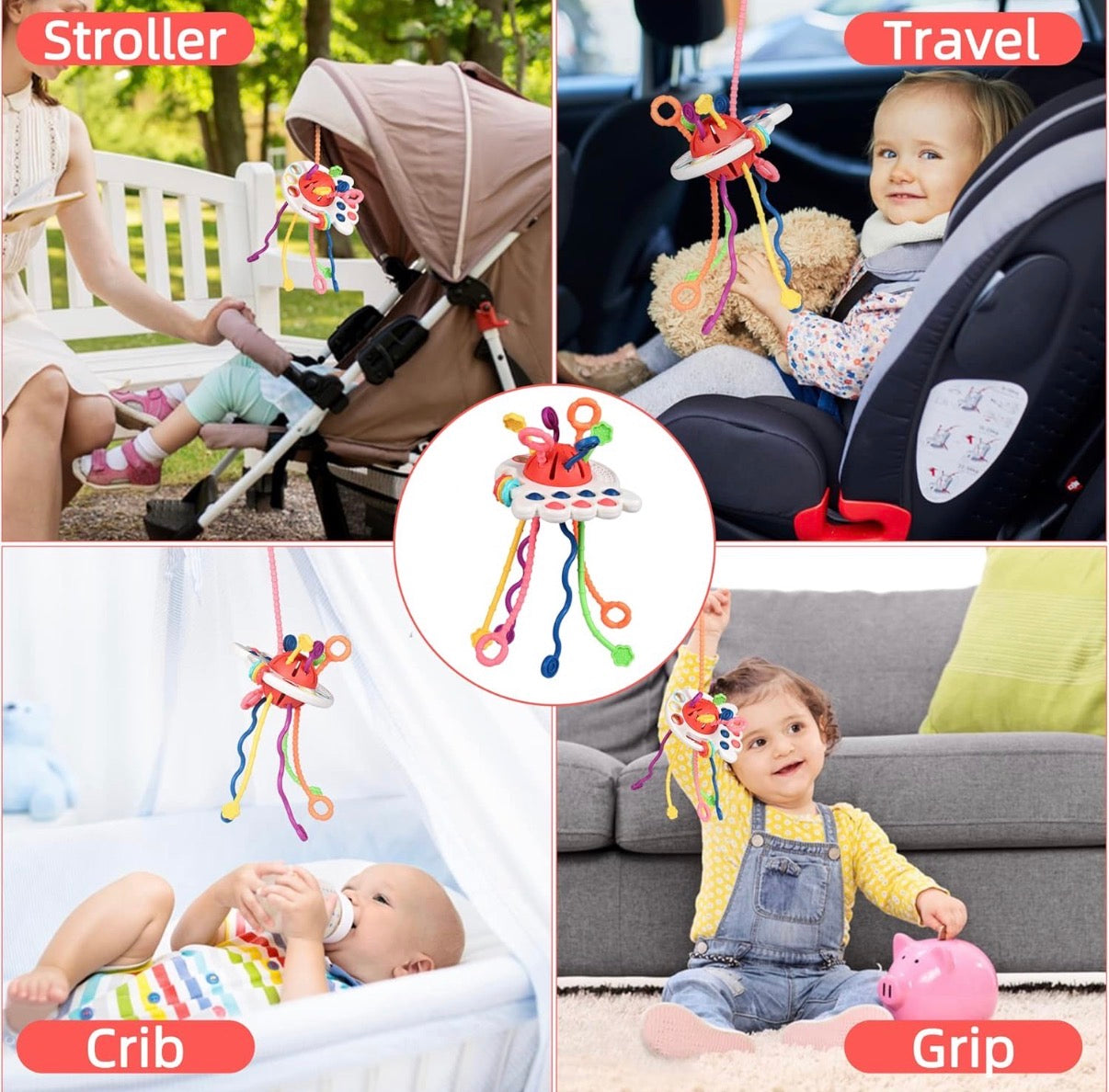 Montessori Silicone Travel Sensory Toy