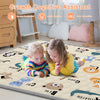 Tapete de juego para bebés de 50 x 50 pulgadas, relleno de algodón de alta calidad