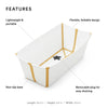 Stokke Flexi Bath, blanco y amarillo