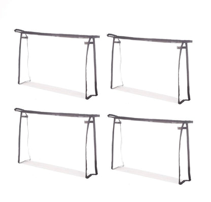 Organizador multiusos de vinilo transparente impermeable con cremallera