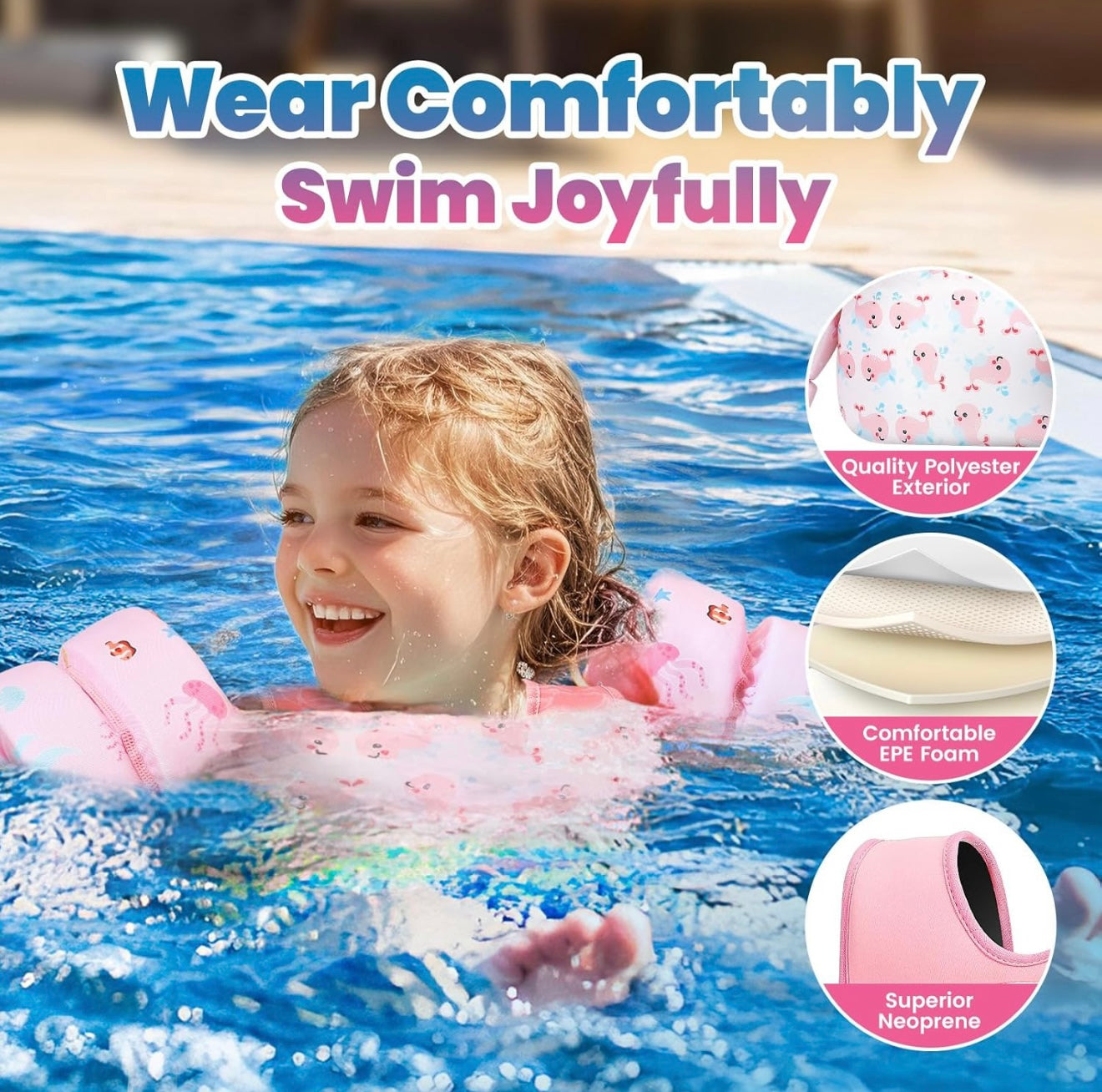 Chaleco de natación HeySplash para niños