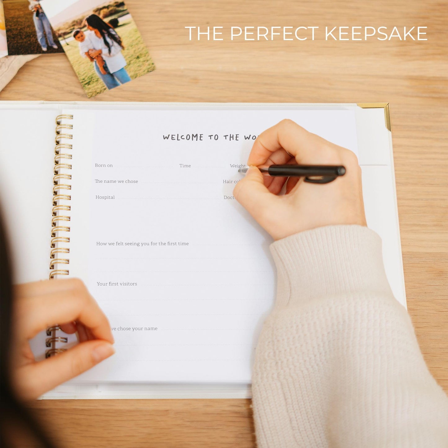 Libro de recuerdos de bebé para niños y niñas – Libro atemporal para bebés de 5 años