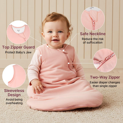 Easyfi saco de dormir súper suave de rayón hecho de bambú, 0-6 meses, 1.0tog