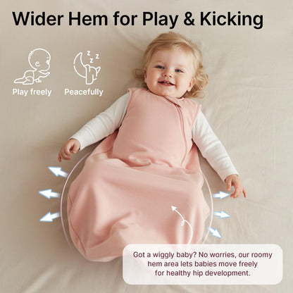 Easyfi saco de dormir súper suave de rayón hecho de bambú, 0-6 meses, 1.0tog