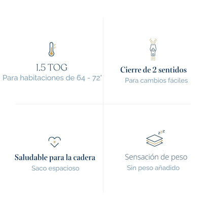 HALO Arrullo Easy Transition, Saco de Dormir Vestible, TOG 1.5, 6-9 meses