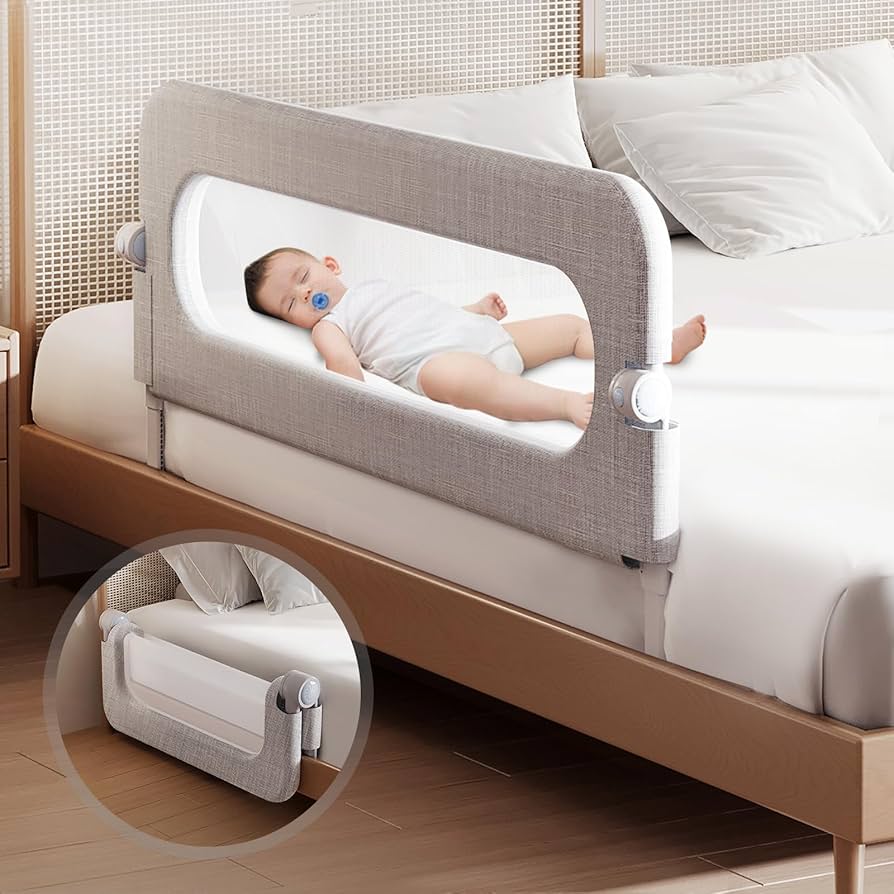Barandilla de cama para bebés pequeños - Barandilla de 81 cm para camas Queen, Full, King y Twin
