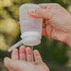 humangear GoToob+ - Botellas de silicona recargables de tamaño de viaje con tapa de bloqueo