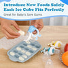 Alimentador de alimentos para bebés, moldes para paletas de leche materna para bebés y comedero de frutas para bebés
