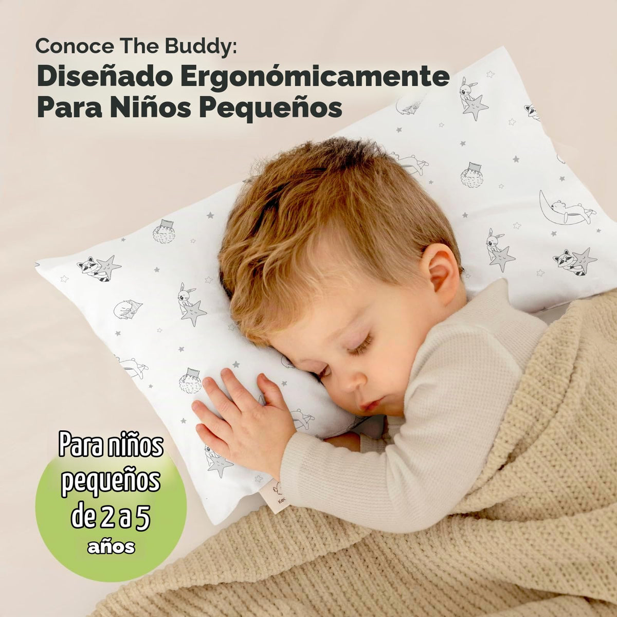 KeaBabies almohada para niños pequeños con funda - 10x18 My Little Dreamy