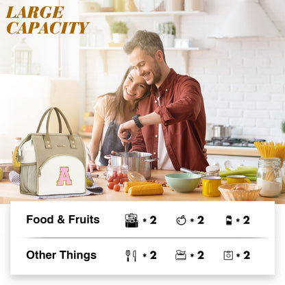 Bolsa de almuerzo con inicial