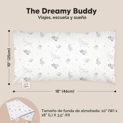 KeaBabies almohada para niños pequeños con funda - 10x18 My Little Dreamy