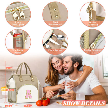 Bolsa de almuerzo con inicial