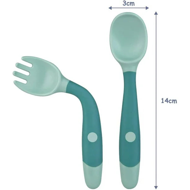 Cucharas de silicona para bebé, función flexible, fácil de sostener, cucharas de entrenamiento