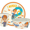 Zak Designs Blippi - Juego de vajilla infantil de 3 piezas