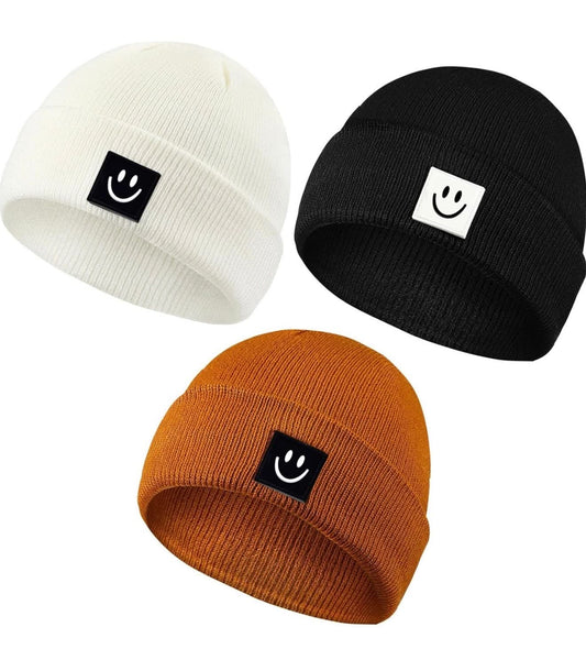 Mepase - Gorros de punto de 6-36 meses, paquete de 3