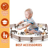 Toymany Juego de 24 accesorios de plástico para cercas de corrales