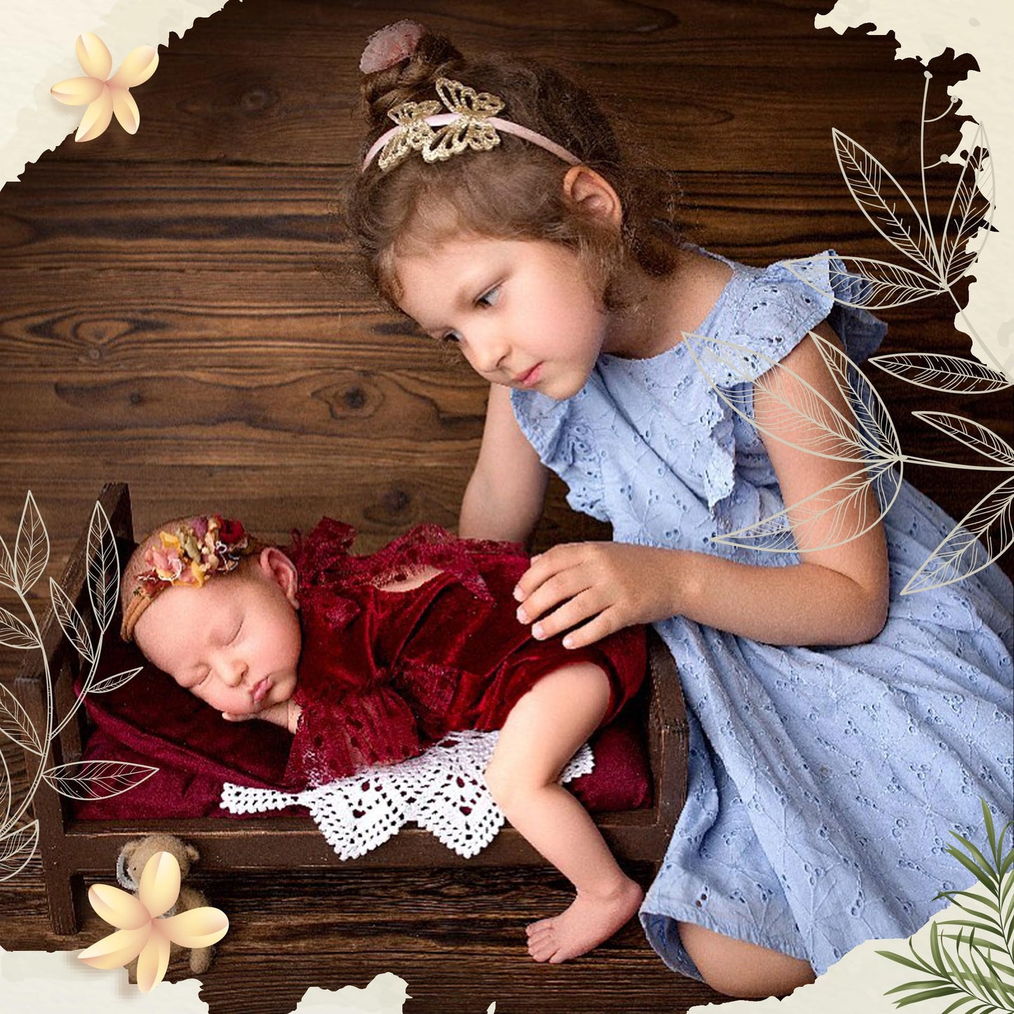 Cama para fotografía de recién nacido