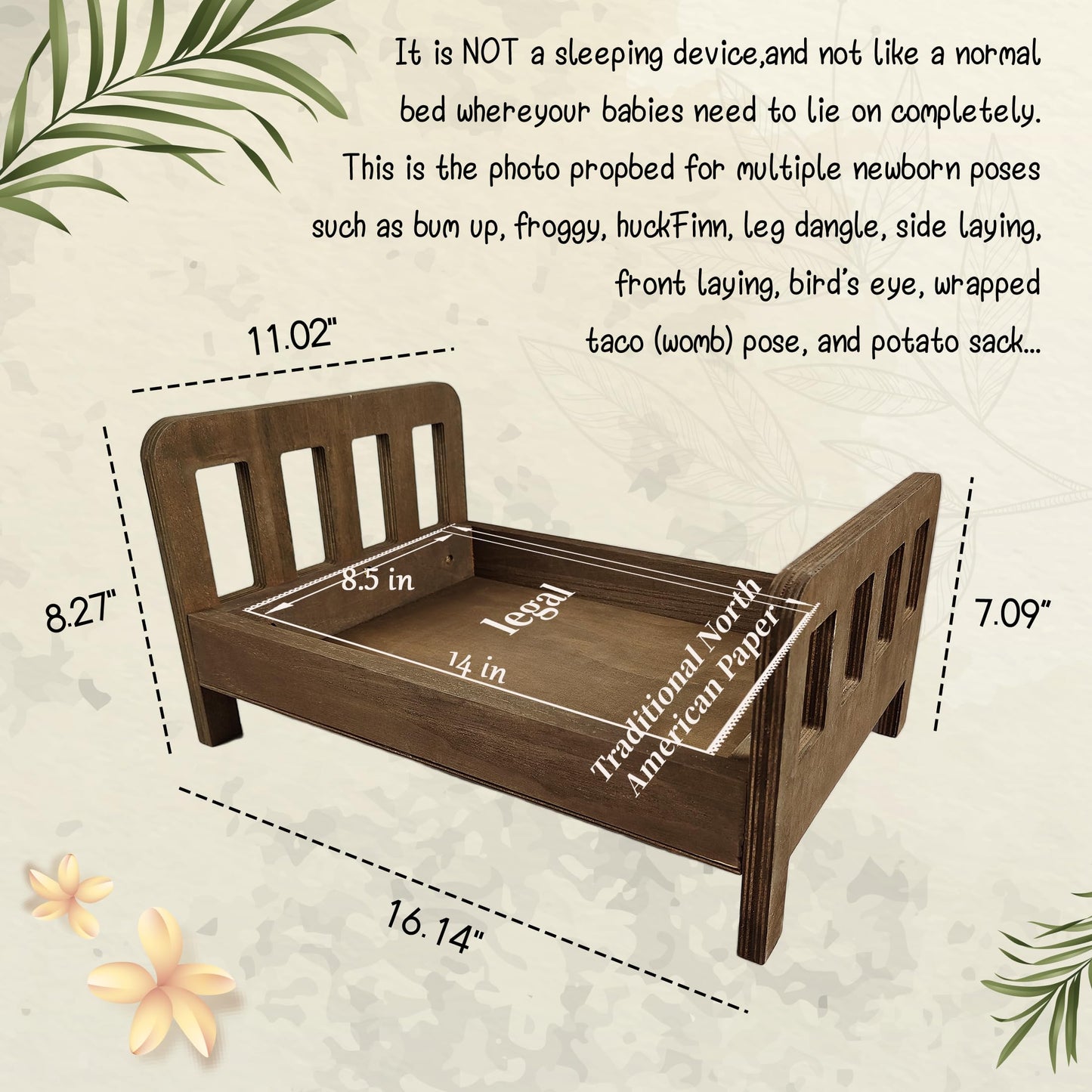 Cama para fotografía de recién nacido