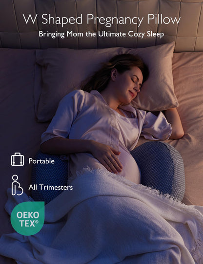 Almohada de embarazo portátil Momcozy para dormir