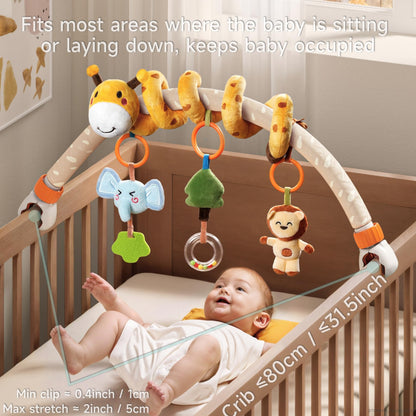 TUMAMA - Juguete de arco para cochecito de bebé, móvil portátil para bebés