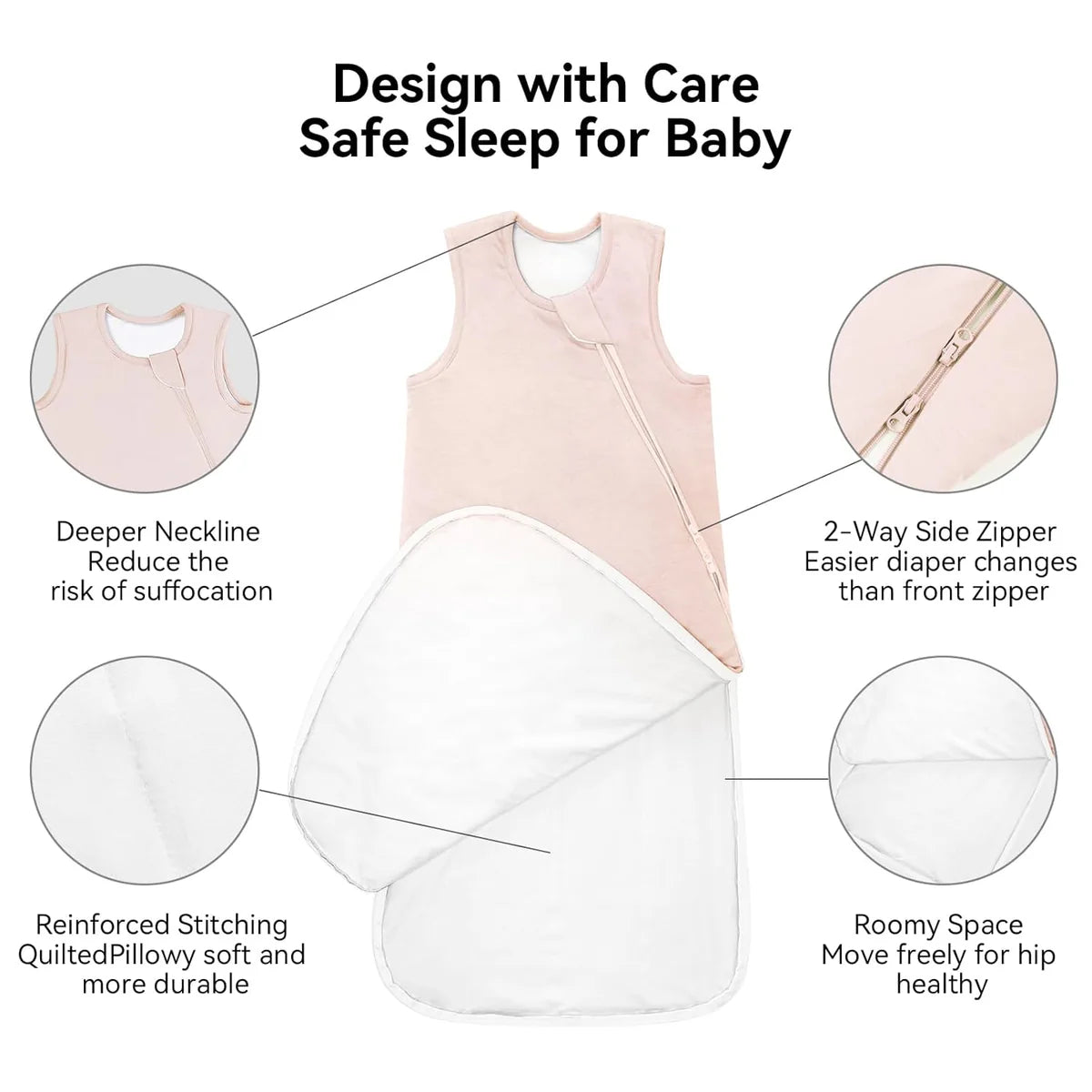 Bamboo Sleep Sack 2.5 TOG – 0-6 meses