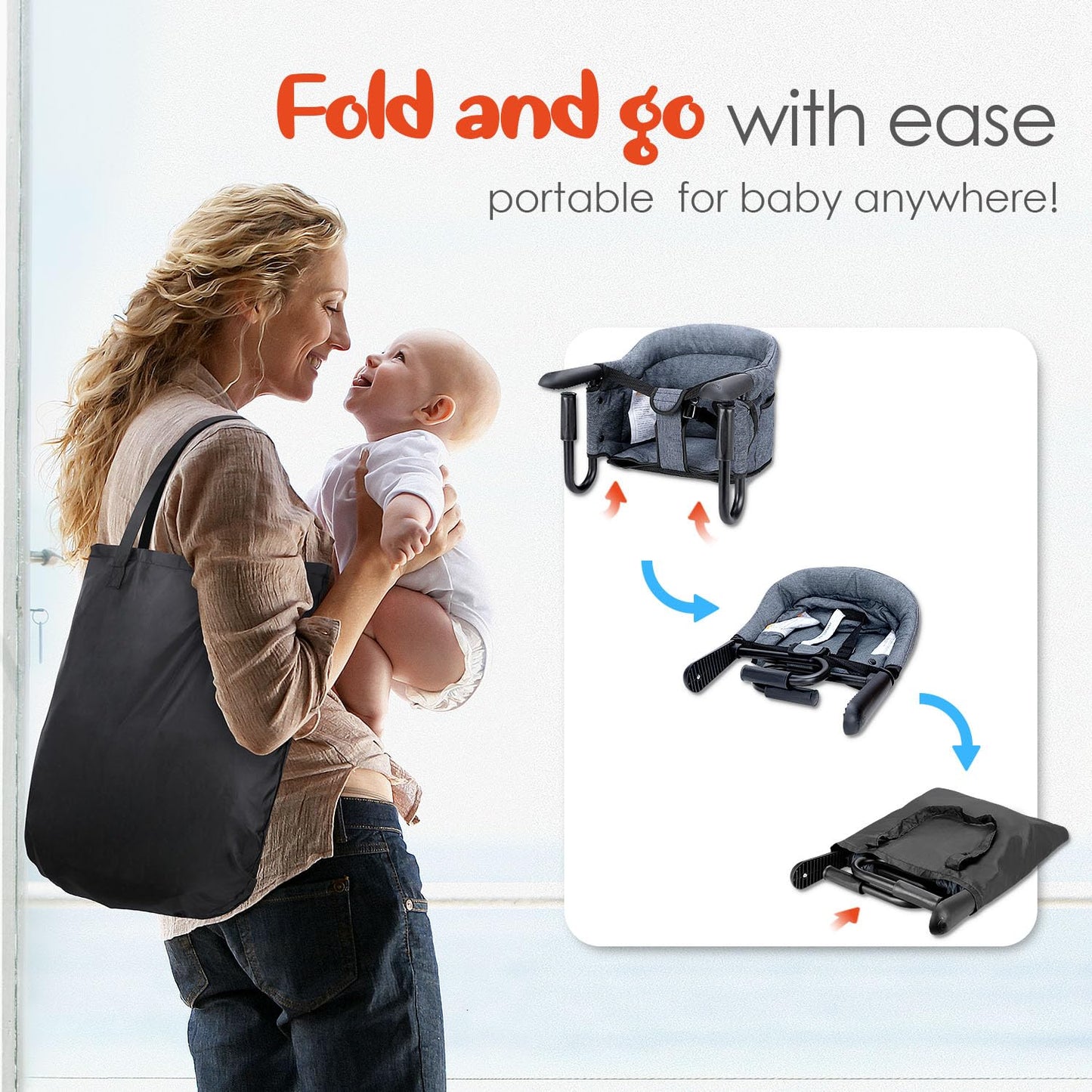 Sillas Colgantes - Portátiles y Plegables para Bebés de 6-36 Meses