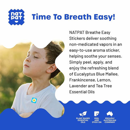 NATPAT - Calcomanías Breathe Easy – Parche tapado para niños y adultos