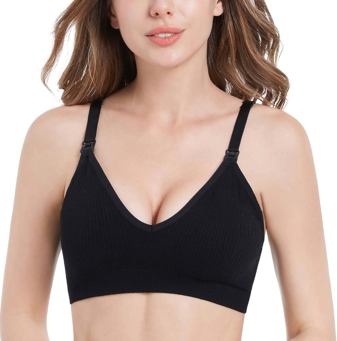 Brasier para lactancia negro talla M