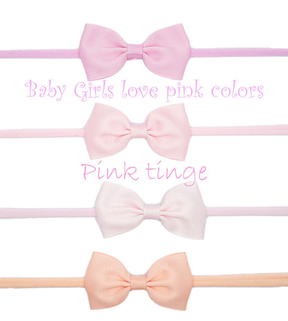 Diademas de lazo para bebé de 40 colores de 2.75 pulgadas.