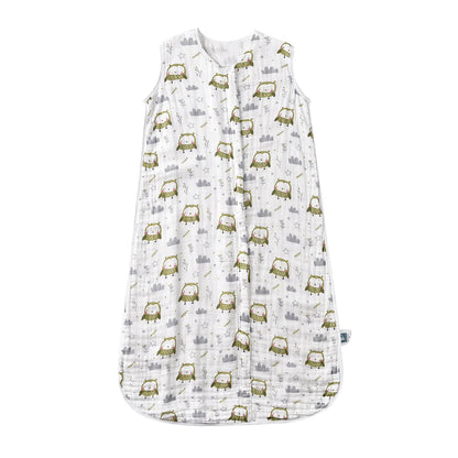 Saco de dormir para bebé de 2 a 4 años, 100 % algodón orgánico, 0,5 TOG