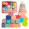 Juguetes Montessori 3 en 1 para bebés de 0-3-6-12 meses
