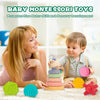Juguetes Montessori 3 en 1 para bebés de 0-3-6-12 meses