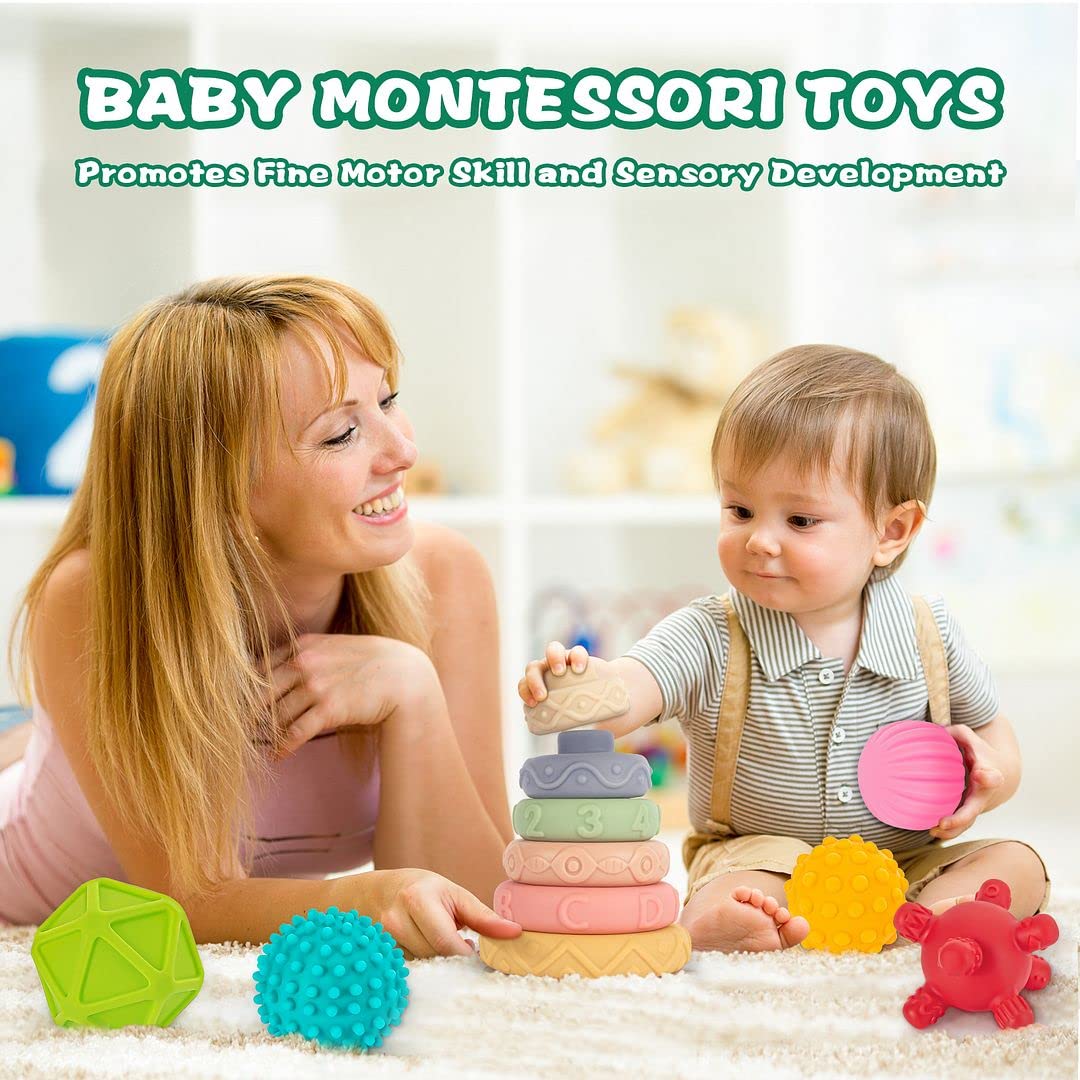Juguetes Montessori 3 en 1 para bebés de 0-3-6-12 meses – Mom to Mom
