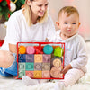 Juguetes Montessori 3 en 1 para bebés de 0-3-6-12 meses