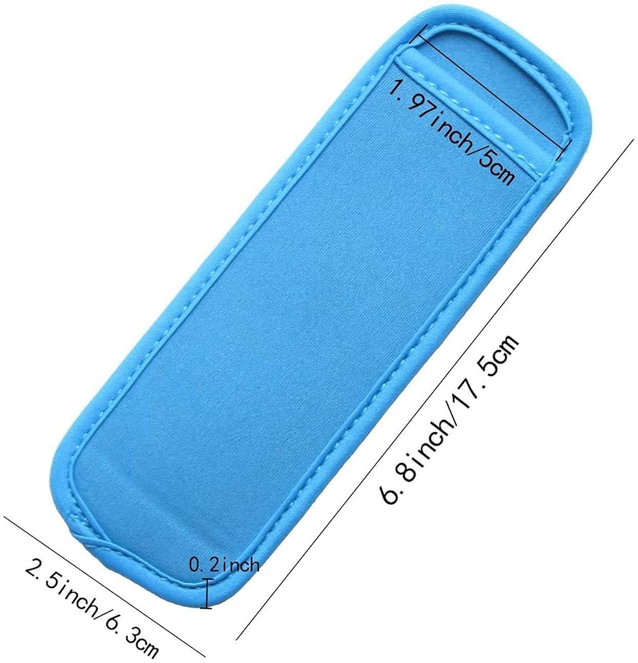 Paquete de 23 bolsas reutilizables para paletas heladas, fundas anticongelantes, 8 colores