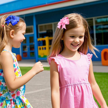 40 lazos para el pelo de grogrén de 3 pulgadas, con clips