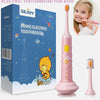 Sejoy cepillo de dientes eléctrico para niños con temporizador y 2 cabezales