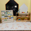 Tapete de juego para bebés, niños pequeños y bebés, seis azulejos entrelazados hechos con espuma EVA suave no tóxica, 4 x 6 pies